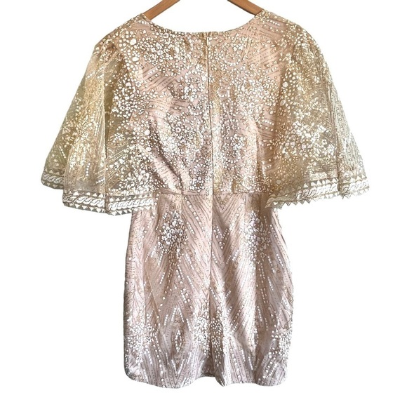 HELLO MOLLY EVENING SUN DRESS CHAMPAGNE Size 4/ Small NWT - Picture 10 of 11